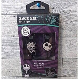 Disney Nightmare Before Christmas USB-C to USB-C Fast Charge 6 ft